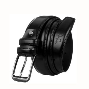 Mens Genuine Leather Black Strap