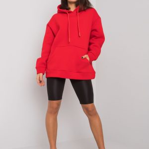 Red kangaroo sweatshirt basic Biarritz