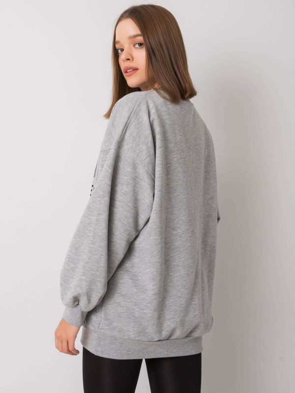 Grey sweatshirt with print by Karis