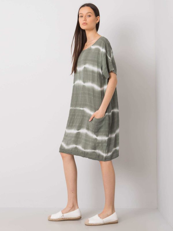 Khaki Casual Dress Carlene