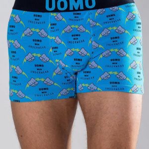 Blue Printed Boxer Shorts