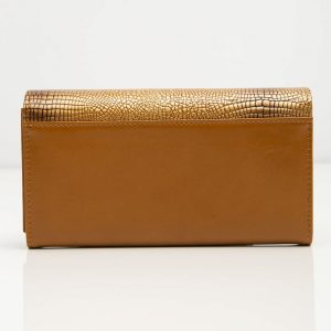 Gold Ladies Leather Wallet