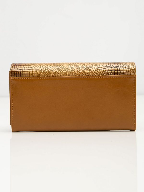 Gold Ladies Leather Wallet