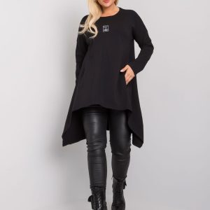 Black tunic plus size with Lara pockets