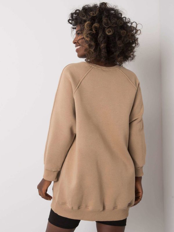 Beige cotton sweatshirt Lana