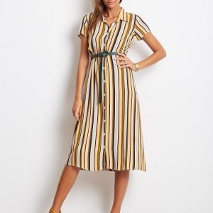 Light Yellow Stripes Dress