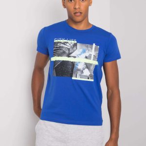 Dark blue t-shirt for men with Deacon print