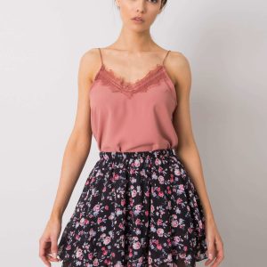 Griselda RUE PARIS dirty pink top