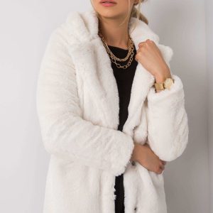 Ecru fur coat Navia RUE PARIS