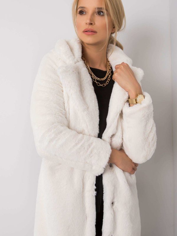 Ecru fur coat Navia RUE PARIS