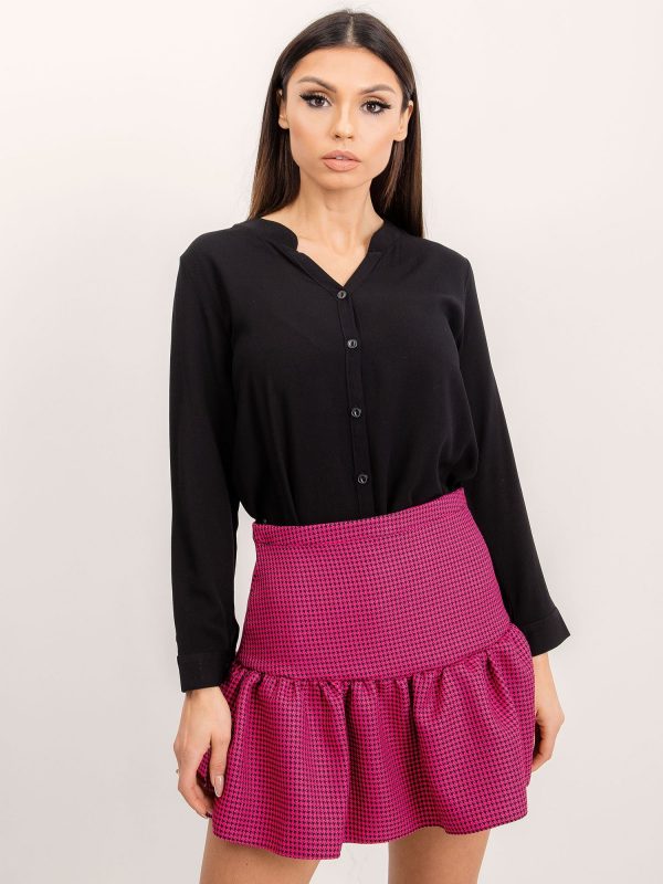 BSL Dark pink houndstooth skirt