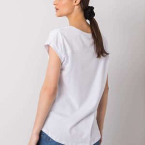 White T-shirt with Hollis print