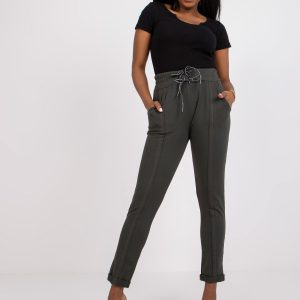 Khaki slim fit sweatpants with Imrie