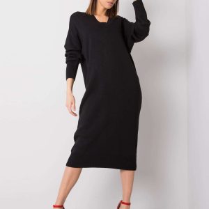 Black knitted dress Amrita RUE PARIS