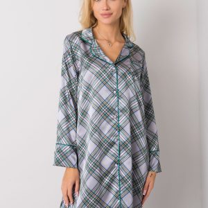 Grey Long Sleeve Nightgown