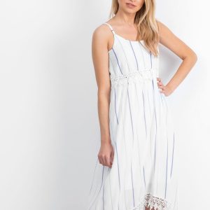 White and blue Sundance dress