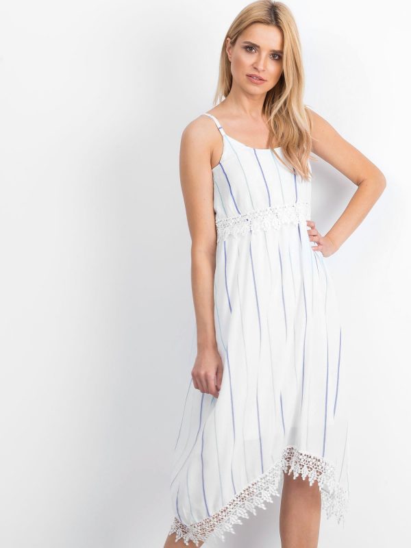 White and blue Sundance dress