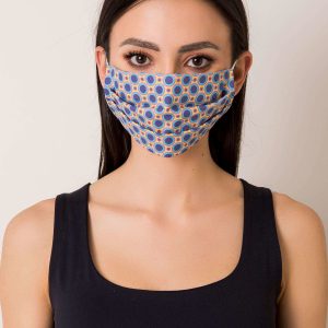 Yellow and blue protective mask