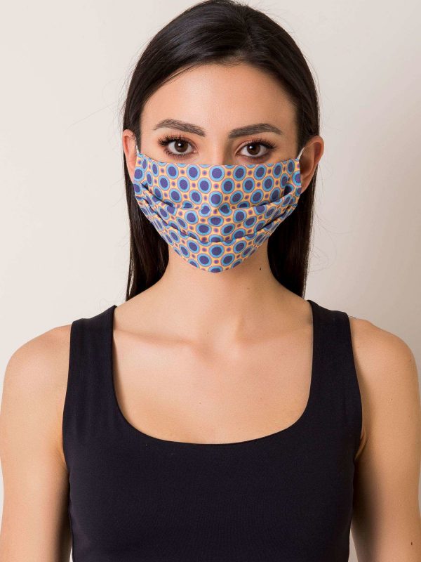 Yellow and blue protective mask