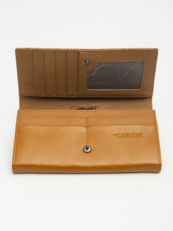 Women's Gold Genuine Leather Wallet