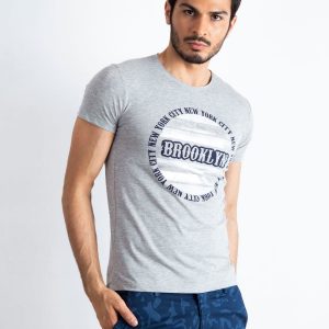 Grey men's t-shirt Brooklyn