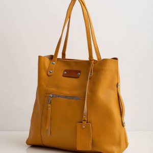 Yellow Eco Leather Ladies Bag