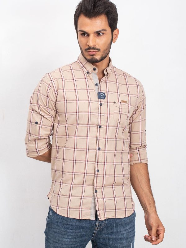 Manly men's beige shirt