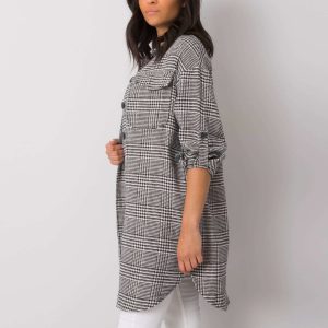 White and Black Sabra Checkered Shirt