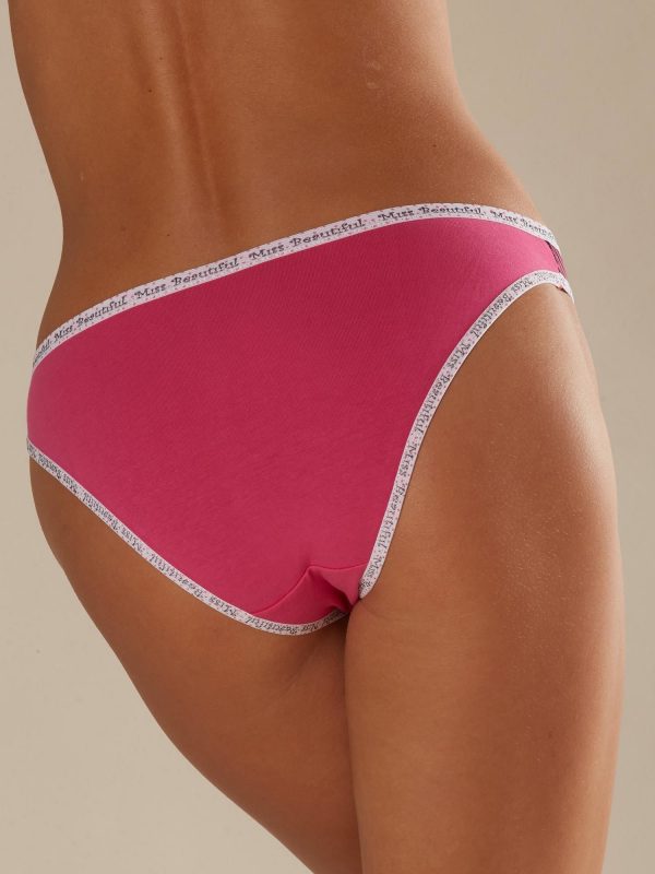 Dark Pink Printed Women's Panties
