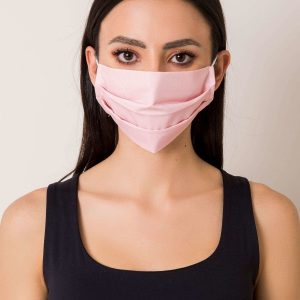 Light pink smooth protective mask