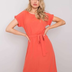 Coral dress Laranya RUE PARIS