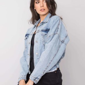 Light blue short denim jacket Faenza RUE PARIS