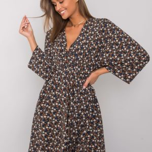 Esmena Black Floral Dress