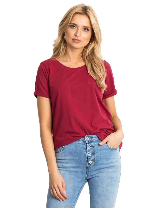 Burgundy T-shirt Transformative