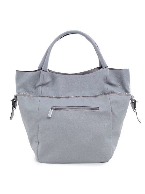 Grey shopper bag