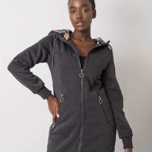 Sandee Dark Grey Insulated Hoodie