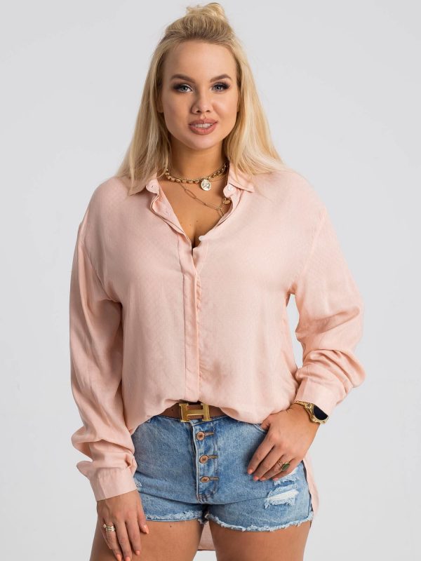 Pale pink plus size shirt Jane RUE PARIS