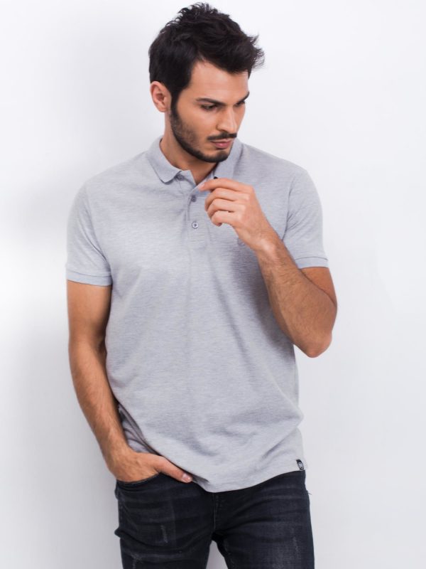 Gray Coastal Polo Shirt