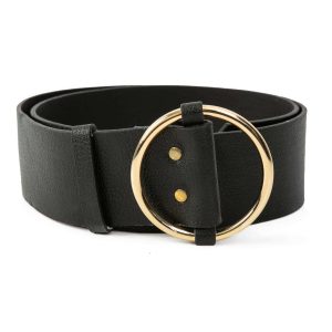 RUE PARIS Black Wide Strap