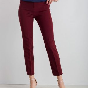 Burgundy classic trousers