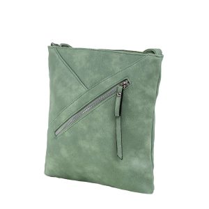 Green bag with adjustable strap