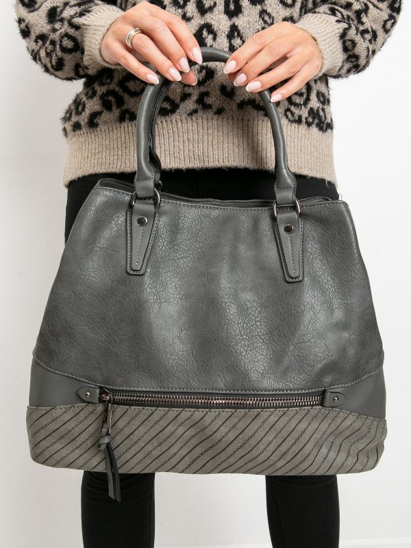 Dark Grey City Handbag