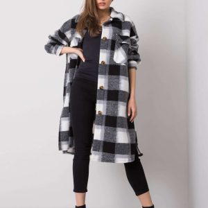 Otranto Black and White Plaid Shirt