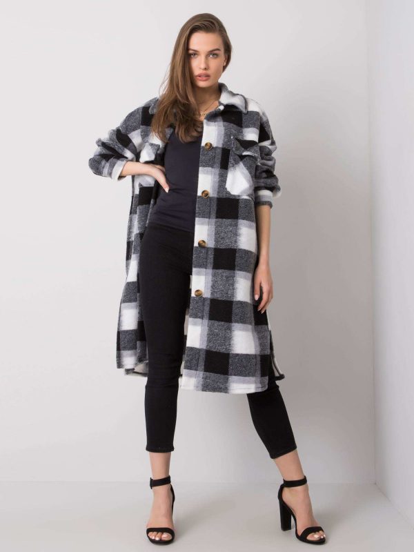 Otranto Black and White Plaid Shirt