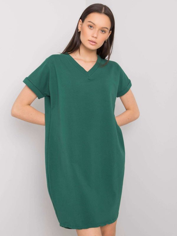 Dark green casual dress Tillie RUE PARIS