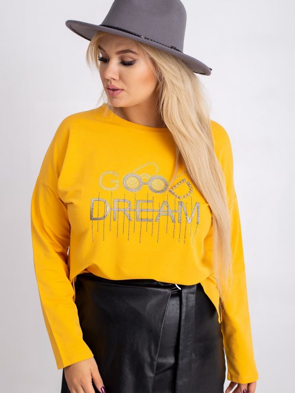 Dark Yellow Plus Size Blouse Denver