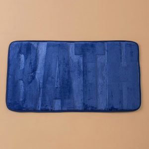 Blue Bathroom Mat