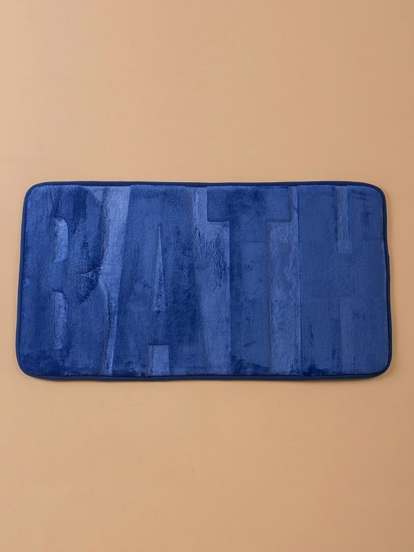 Blue Bathroom Mat