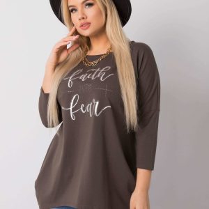 Dark khaki blouse Ramira