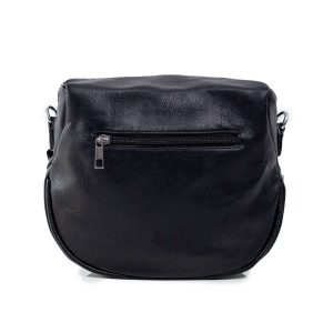 Black Women's Handbag with Detachable Strap